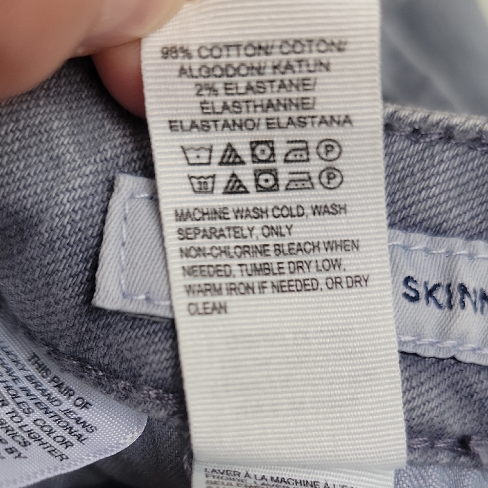 Lucky Brand Size 2/26 Womens Light Gray Hayden Skinny Denim - Picture 13 of 14